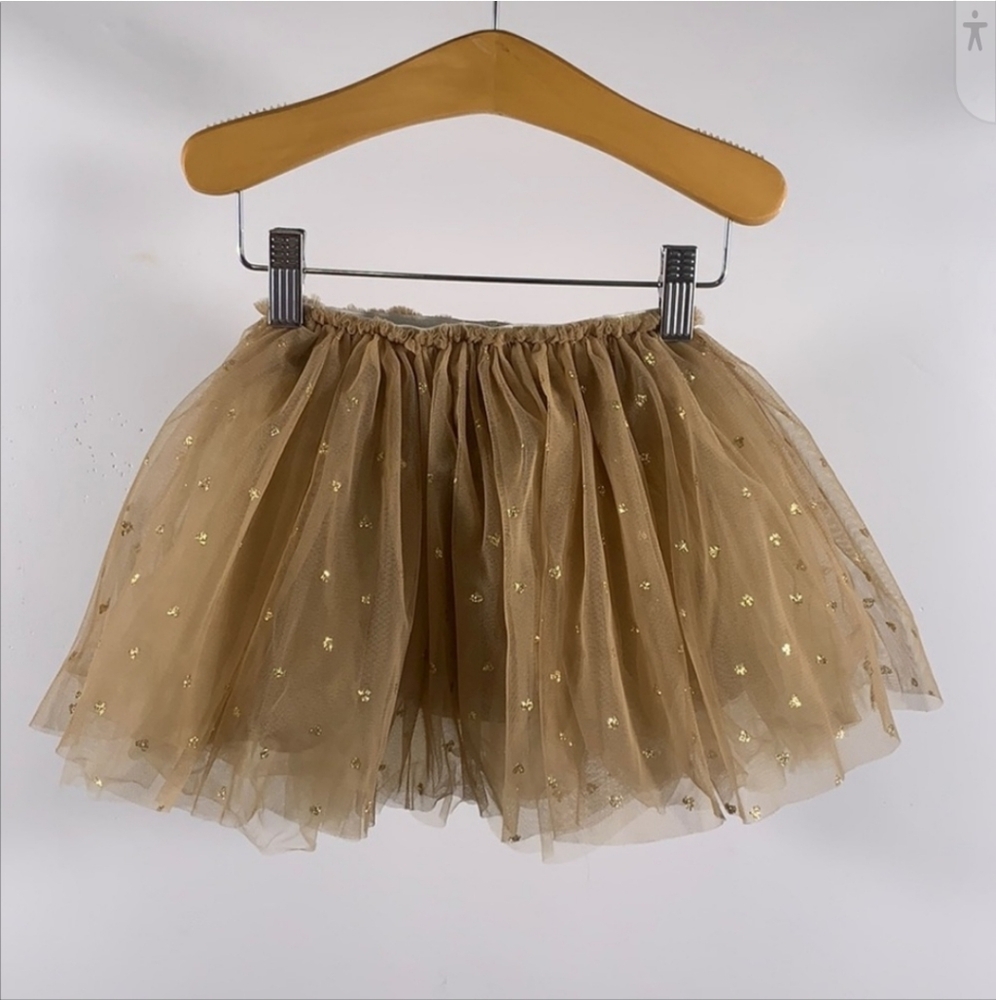 Doe A Dear Tutu Skirt Gold Glitter Girls 3
